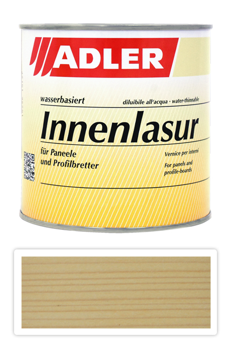 ADLER Innenlasur - vodou ředitelná lazura na dřevo pro interiéry 0.75 l Quarz LW 10/1