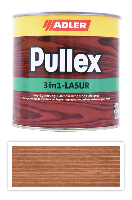 ADLER Pullex 3in1 Lasur - tenkovrstvá impregnační lazura 0.75 l Ořech