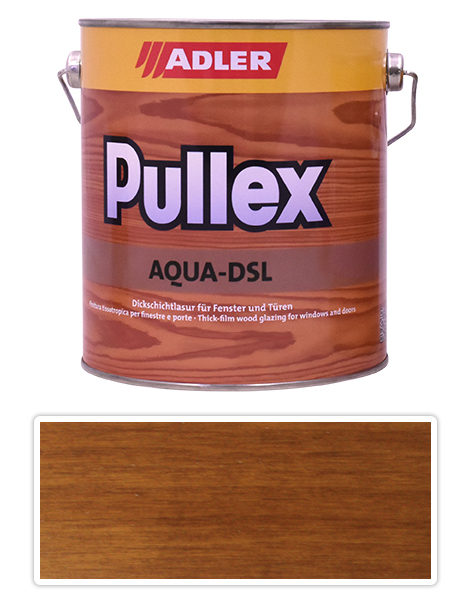 ADLER Pullex Aqua DSL - vodou ředitelná lazura na dřevo 2.5 l Ořech LW 02/3