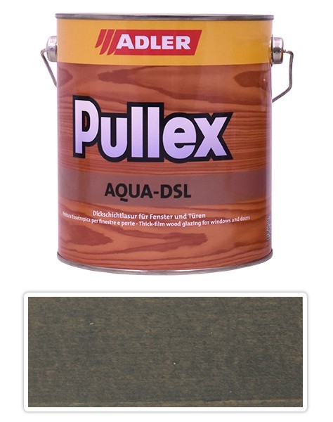 ADLER Pullex Aqua DSL - vodou ředitelná lazura na dřevo 2.5 l Silberrucken ST 05/4