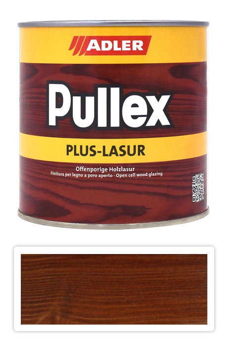 ADLER Pullex Plus Lasur - lazura na ochranu dřeva v exteriéru 0.75 l Teak 50319