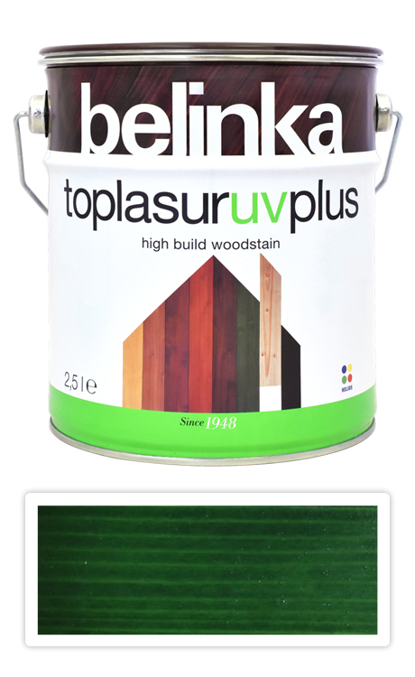 BELINKA Toplasur UV Plus - silnovrstvá lazura 2.5 l Zelená 19