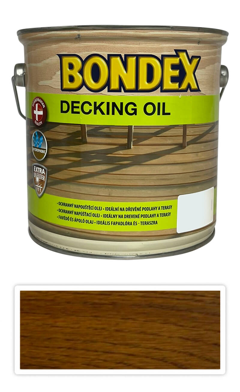 BONDEX Decking Oil - speciální napouštěcí olej 2.5 l Ořech