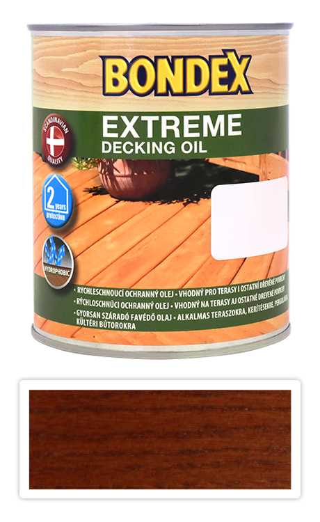 Bondex EXTREME DECKING OIL 0.75l červený mahagon