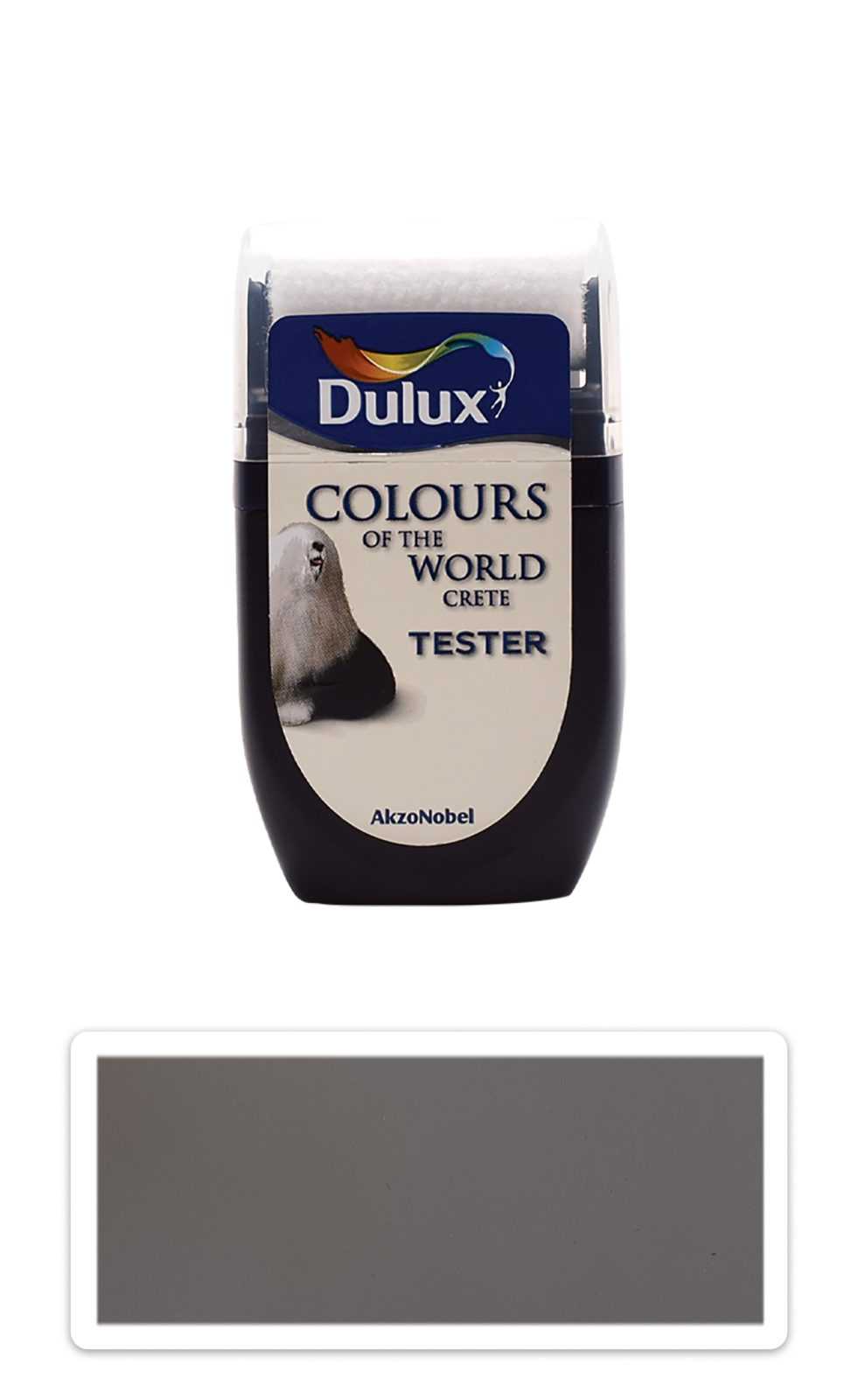 DULUX Colours of the World - matná krycí malířská barva 0.03 l Grafitový soumrak vzorek