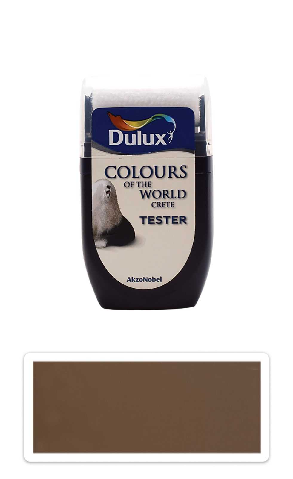 DULUX Colours of the World - matná krycí malířská barva 0.03 l Indický palisandr vzorek