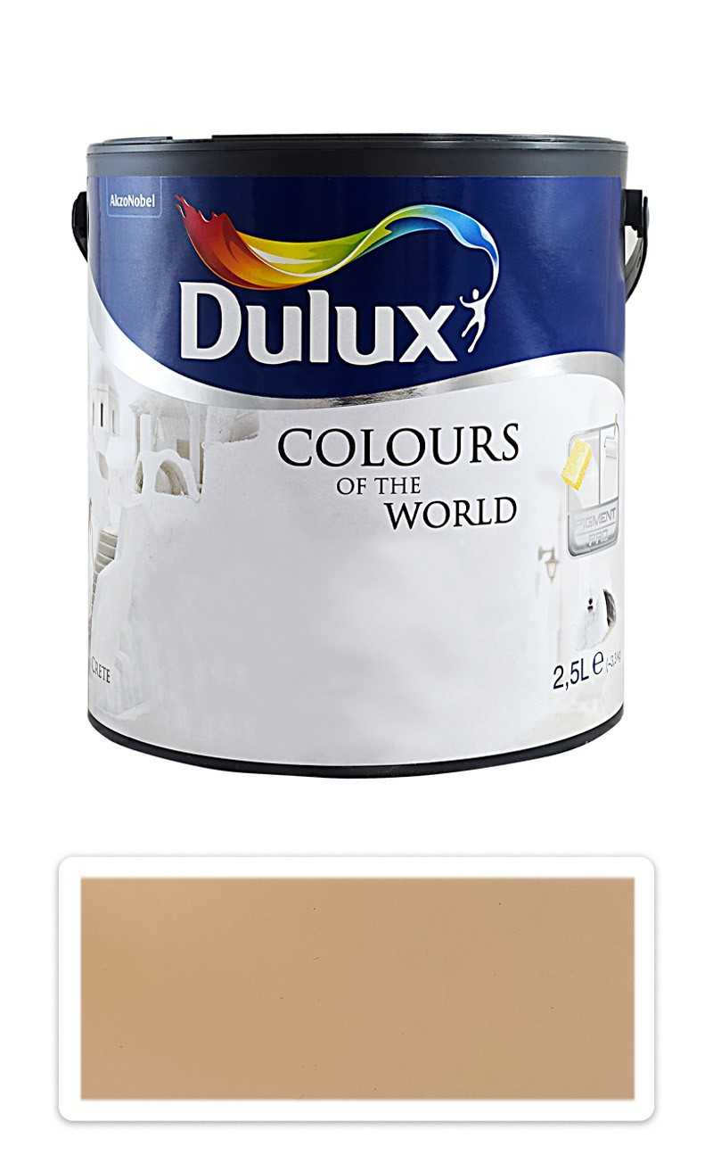 DULUX Colours of the World - matná krycí malířská barva do interiéru 2.5 l Zázvorový čaj