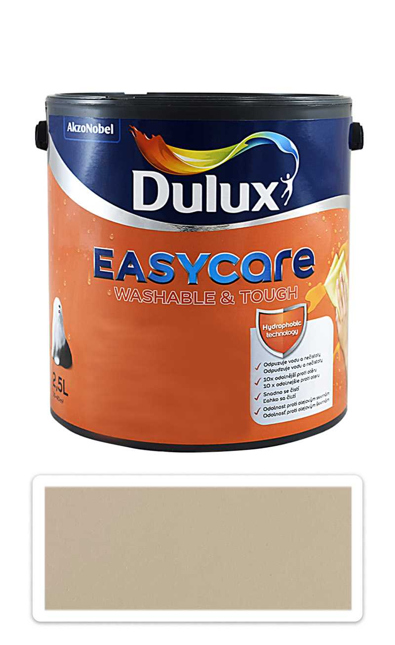 DULUX EasyCare - omyvatelná malířská barva do interiéru 2.5 l Sklenka šampaňského