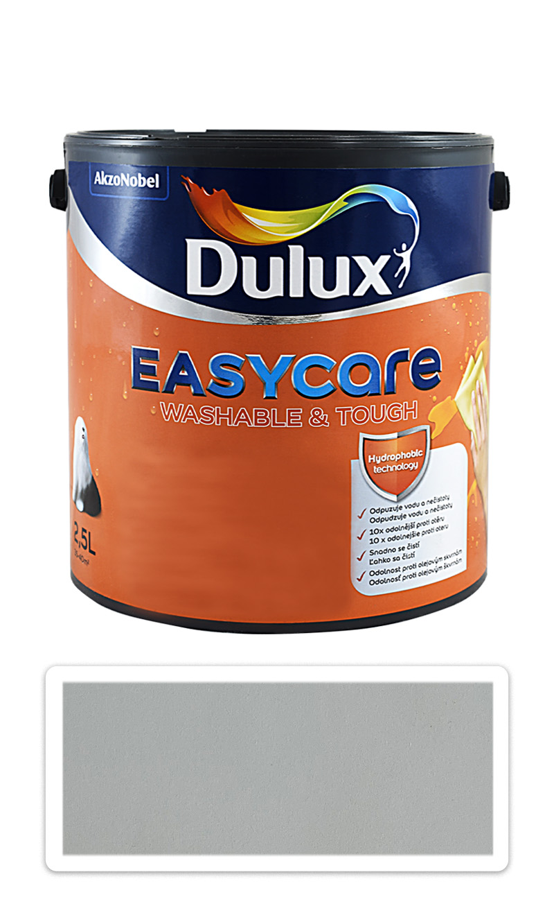 DULUX EasyCare - omyvatelná malířská barva do interiéru 2.5 l Stříbrný důl