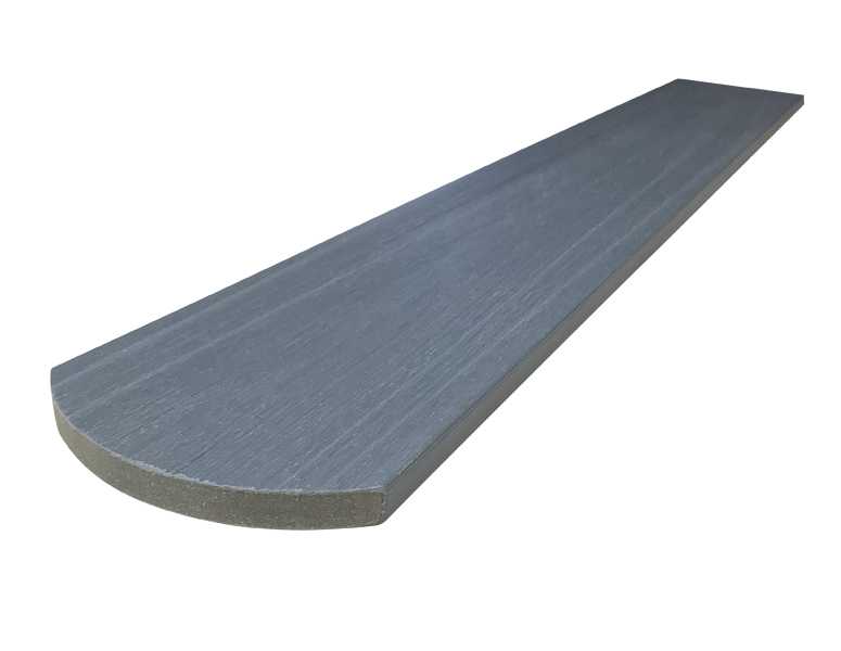 Dřevoplus WPC dřevoplastové plotovky Profi půlkulaté 15x138x1000 - Grey (šedá)