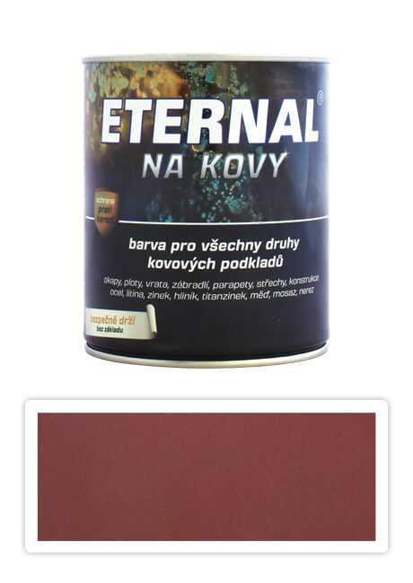 ETERNAL Na kovy - antikorozní barva na kov 0.35 l Červenohnědá 407