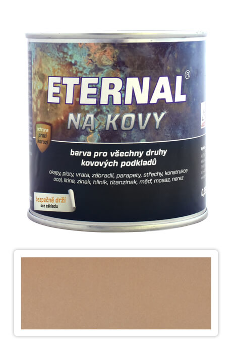 ETERNAL Na kovy - antikorozní barva na kov 0.7 l Měděná 442