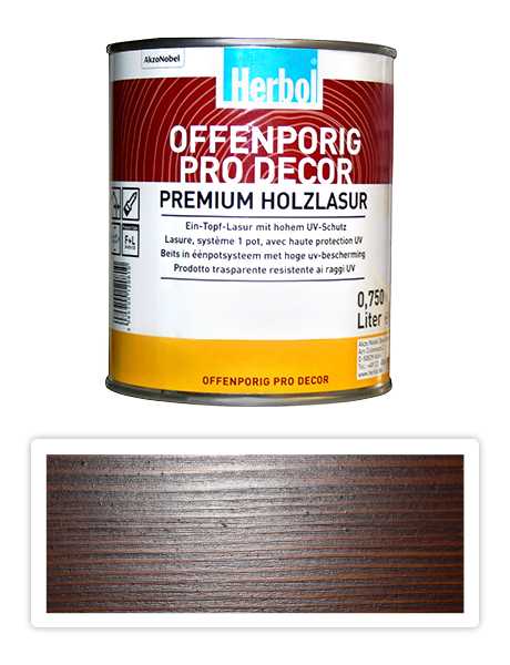 Herbol Offenporig Pro-decor 0.75l kaštan