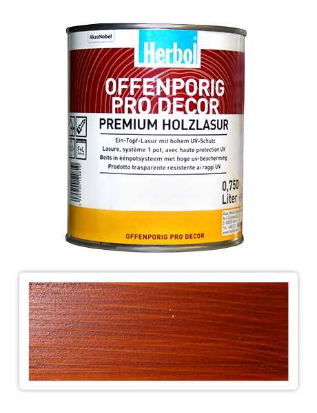 Herbol Offenporig Pro-decor 0.75l mahagon