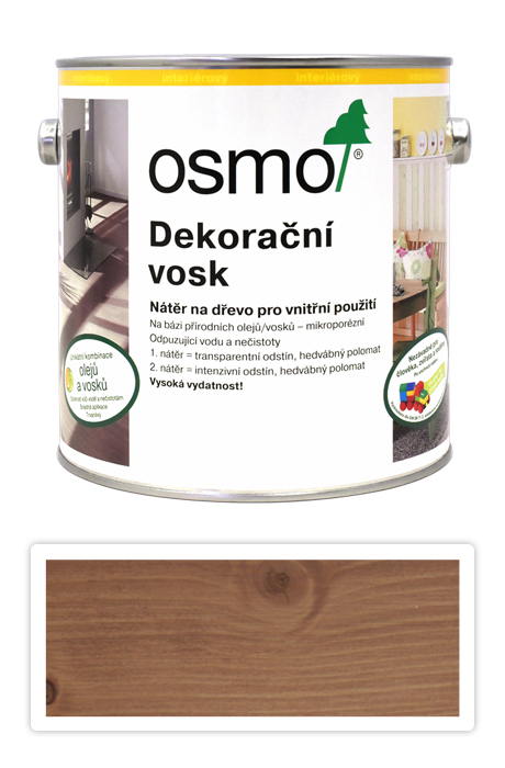 OSMO Dekorační vosk transparentní 2.5 l Buk lehce pařený 3102