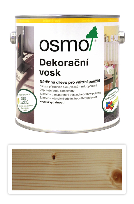 OSMO Dekorační vosk transparentní 3101 2