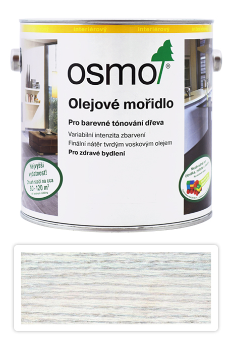 OSMO Olejové mořidlo 2.5 l Bílá 3501