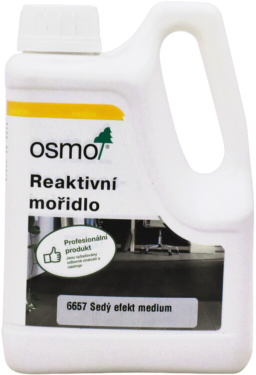 OSMO Reaktivní mořidlo na dubové dřevo 1 l Šedý effekt medium 6657