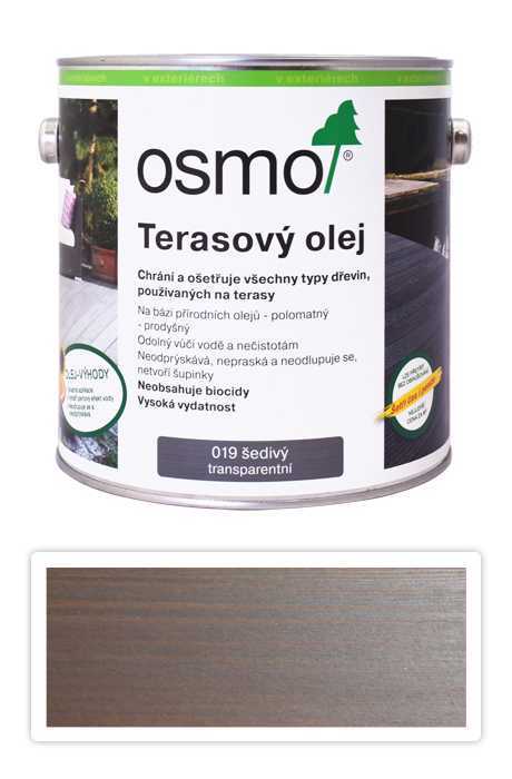 OSMO Terasový olej 2.5 l Šedý 019