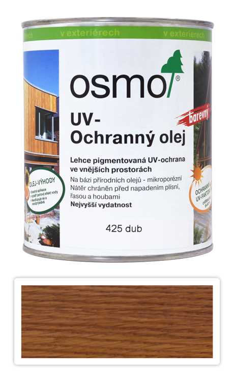 OSMO UV Olej Extra pro exteriéry 0.75 l Dub 425