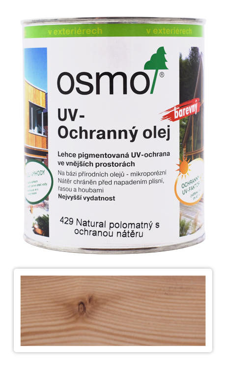 OSMO UV Olej Extra pro exteriéry 0.75 l Přírodní 429