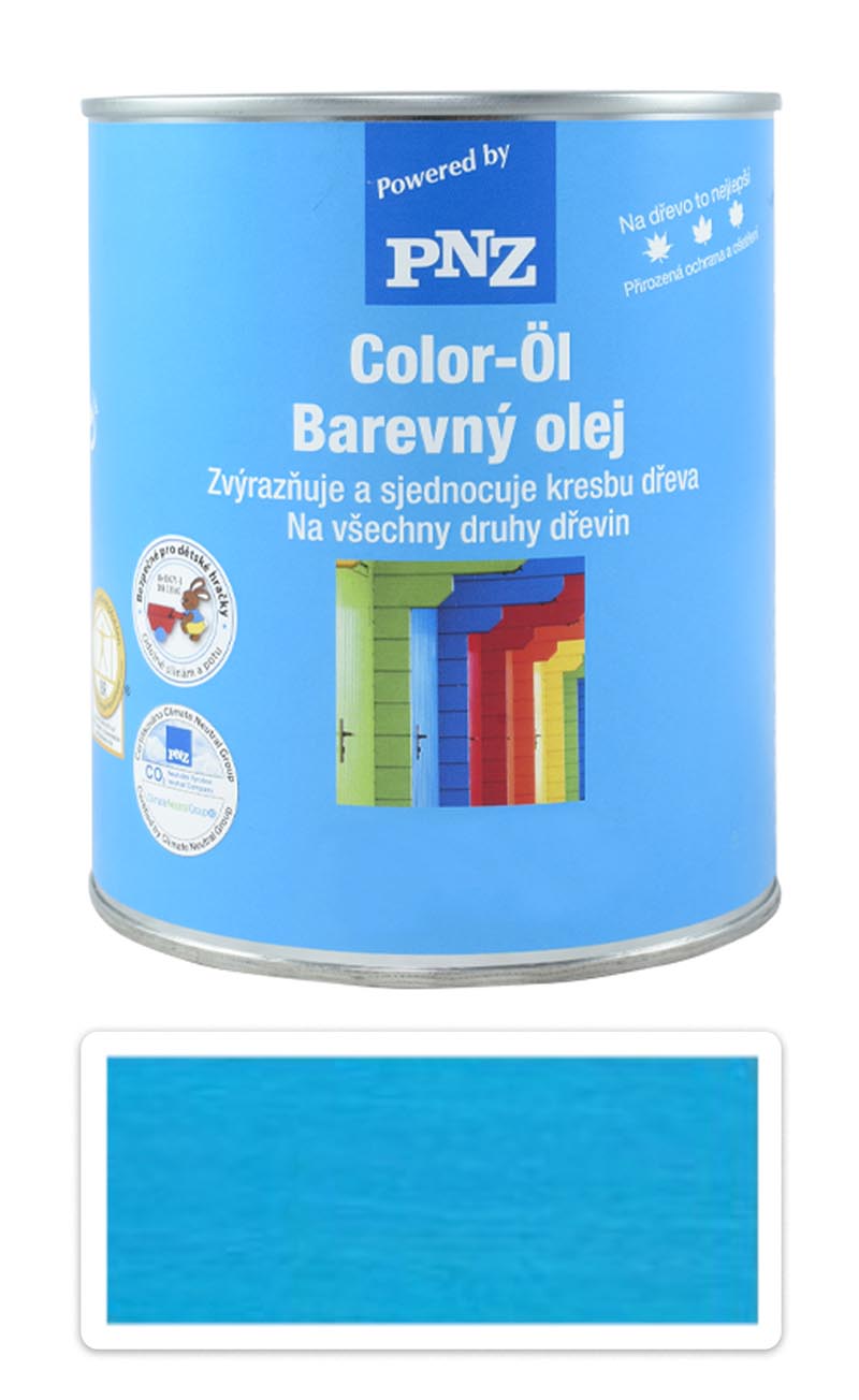 PNZ Barevný olej 0.75 l Krystalově modrý