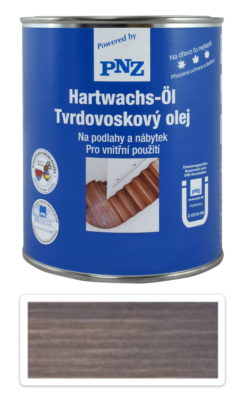 PNZ Tvrdovoskový olej barevný 0.75 l Grafitový