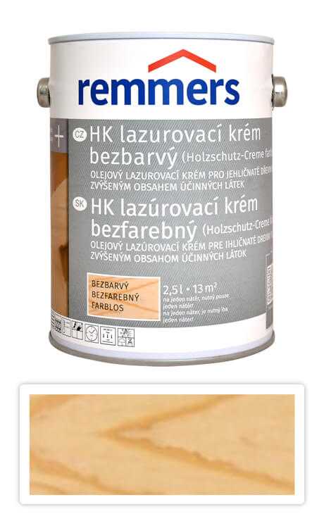 REMMERS HK lazurovací krém 2.5 l Bezbarvý