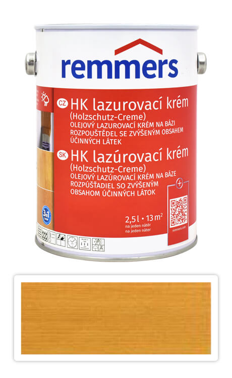 REMMERS HK lazurovací krém 2.5 l Dub světlý