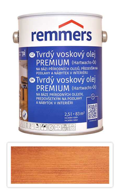 REMMERS Tvrdý voskový olej PREMIUM 2.5 l Teak