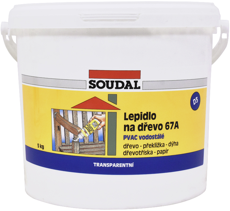 SOUDAL Lepidlo na dřevo 67A vodostálé 5kg