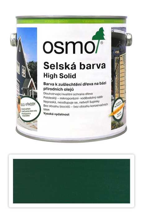 Selská barva OSMO 2.5l Jedlově zelená 2404