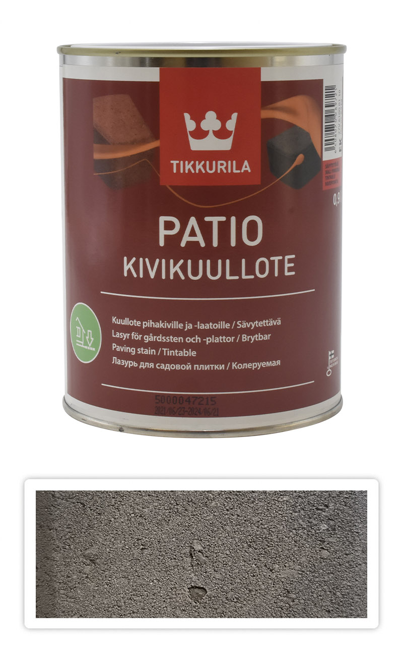 TIKKURILA Patio Kivikuullote - vodou ředitelné mořidlo na zámkovou dlažbu 0.9 l TVT EK02