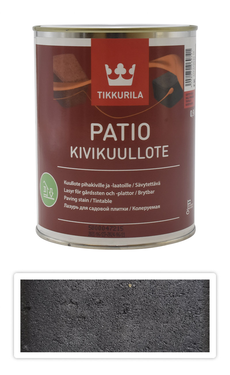 TIKKURILA Patio Kivikuullote - vodou ředitelné mořidlo na zámkovou dlažbu 0.9 l TVT EK04