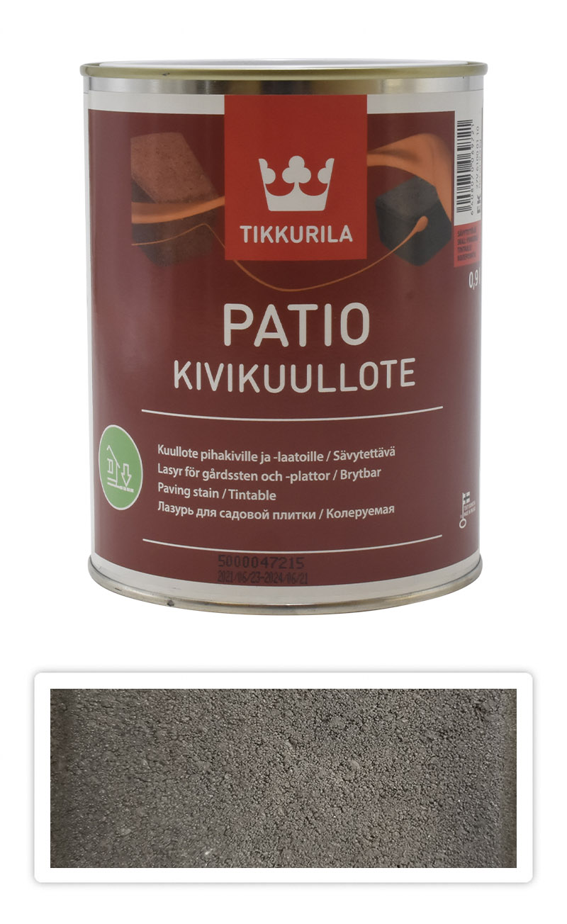 TIKKURILA Patio Kivikuullote - vodou ředitelné mořidlo na zámkovou dlažbu 0.9 l TVT EK05