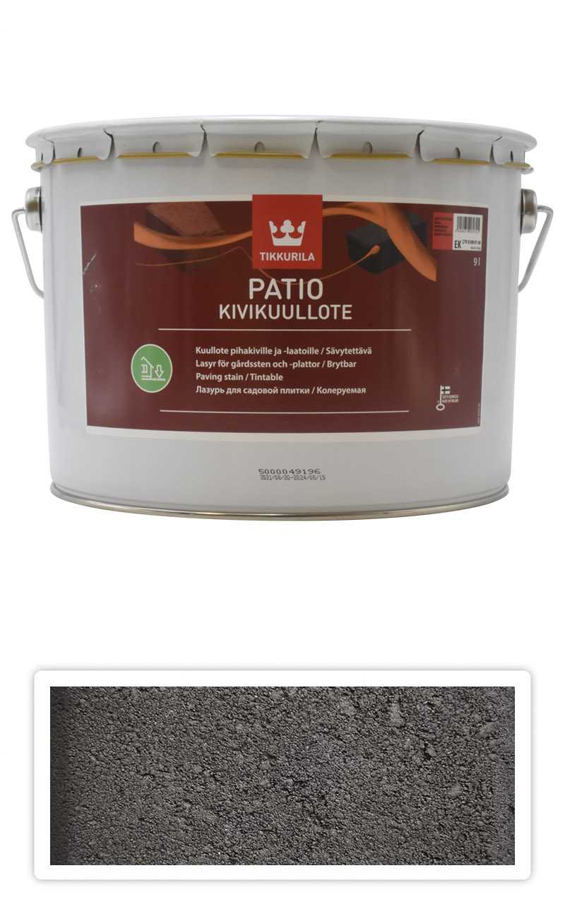 TIKKURILA Patio Kivikuullote - vodou ředitelné mořidlo na zámkovou dlažbu 9 l TVT EK03