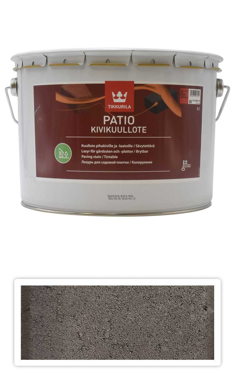 TIKKURILA Patio Kivikuullote - vodou ředitelné mořidlo na zámkovou dlažbu 9 l TVT EK06