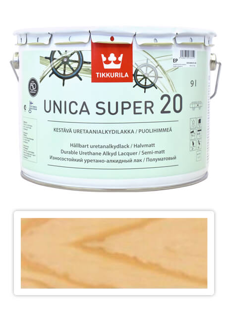 TIKKURILA Unica Super 20 - podlahový lak 9 l Polomatný