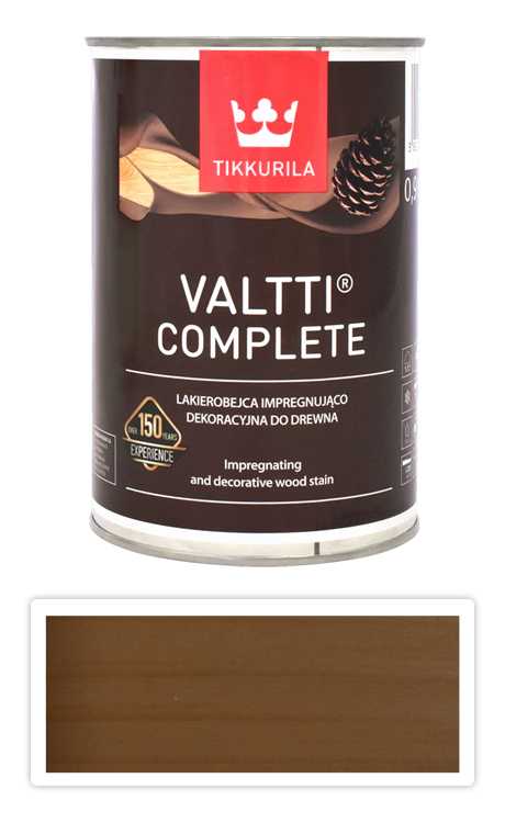 TIKKURILA Valtti Complete - matná tenkovrstvá lazura s ochranou proti UV záření 0.9 l Ruoko 5070