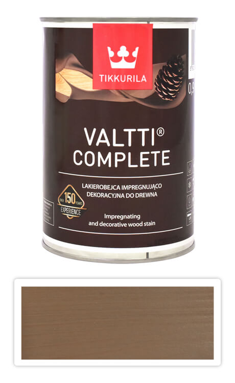 TIKKURILA Valtti Complete - matná tenkovrstvá lazura s ochranou proti UV záření 0.9 l Sora 5063