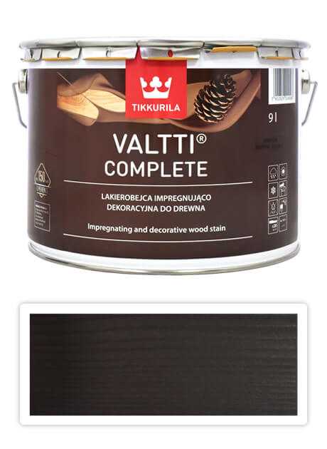 TIKKURILA Valtti Complete - matná tenkovrstvá lazura s ochranou proti UV záření 9 l Karhu 5074