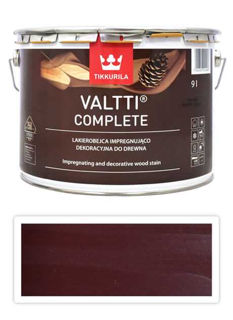 TIKKURILA Valtti Complete - matná tenkovrstvá lazura s ochranou proti UV záření 9 l Kihokki 5075