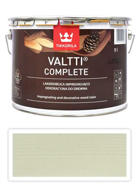 TIKKURILA Valtti Complete - matná tenkovrstvá lazura s ochranou proti UV záření 9 l Lumi 5060