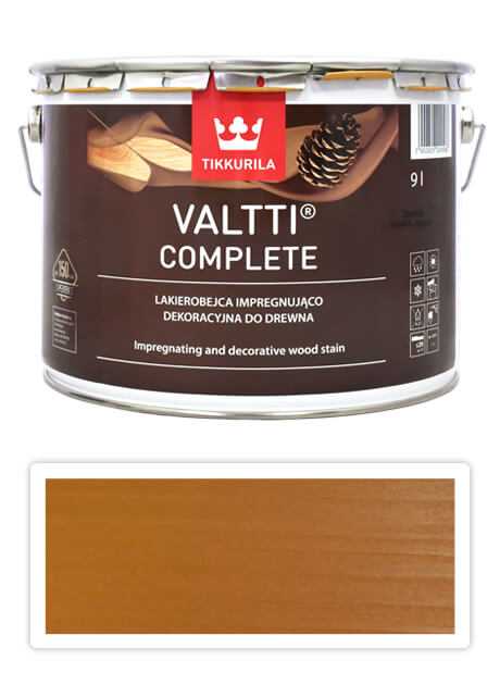 TIKKURILA Valtti Complete - matná tenkovrstvá lazura s ochranou proti UV záření 9 l Mesi 5050