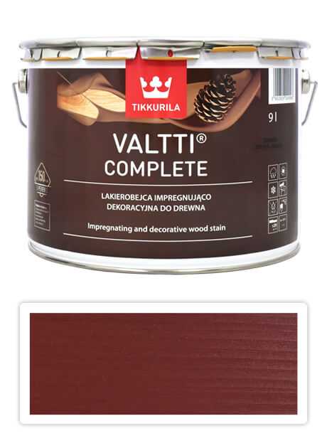 TIKKURILA Valtti Complete - matná tenkovrstvá lazura s ochranou proti UV záření 9 l Varvikko 5058