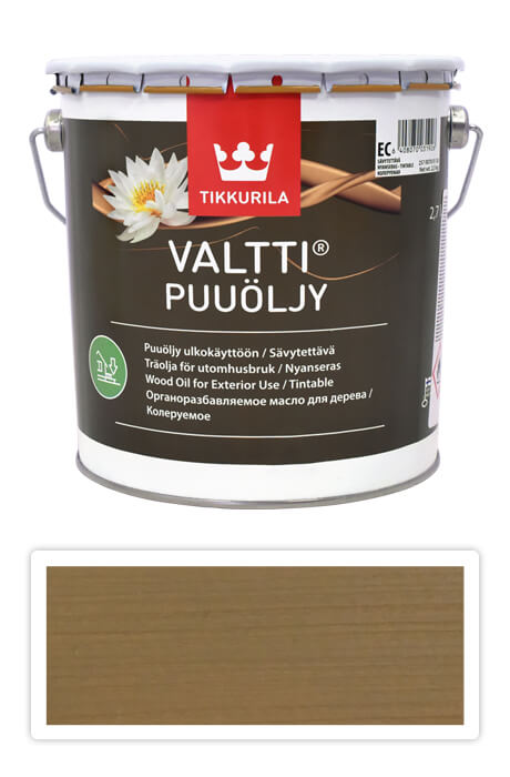 TIKKURILA Valtti wood oil - olej na terasy a nábytek 2.7 l Heinä 5064