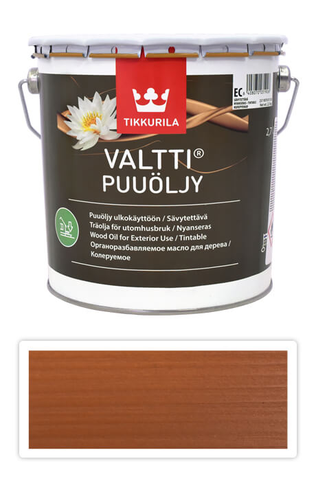 TIKKURILA Valtti wood oil - olej na terasy a nábytek 2.7 l Kantarelli 5054