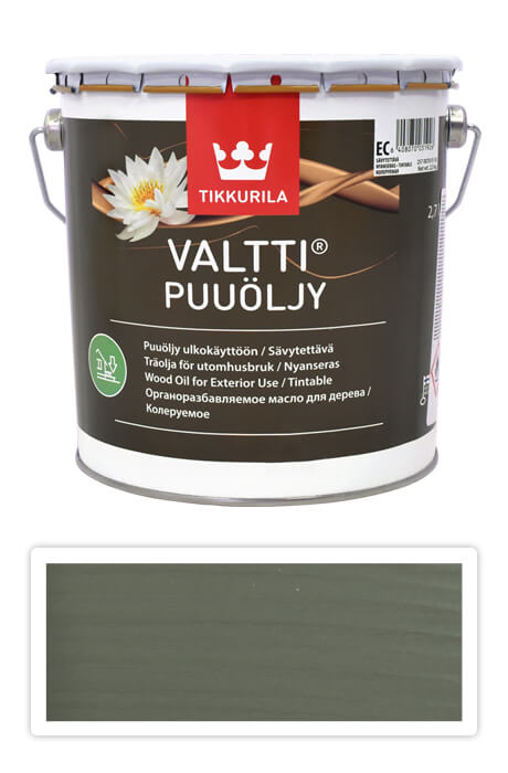 TIKKURILA Valtti wood oil - olej na terasy a nábytek 2.7 l Näre 5068