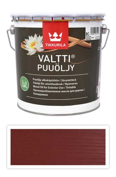 TIKKURILA Valtti wood oil - olej na terasy a nábytek 2.7 l Varvikko 5058