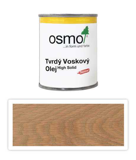 Tvrdý voskový olej OSMO barevný 0.125l Světle šedý 3067